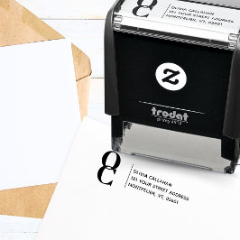 Rücksendeadresse Modernes Minimalistisches Script  Permastempel