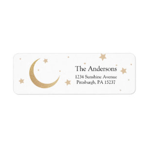 Rücksendeadresse "Moon and Stars"