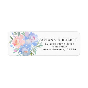 Rücksendeadresse Rosa und Blau