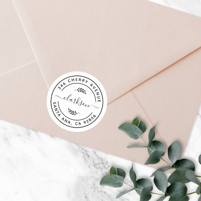 Rücksendeadresse Runder Aufkleber (Von Creator hochgeladen)