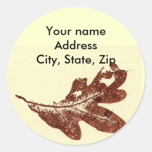 Rücksendeadresse Runder Aufkleber