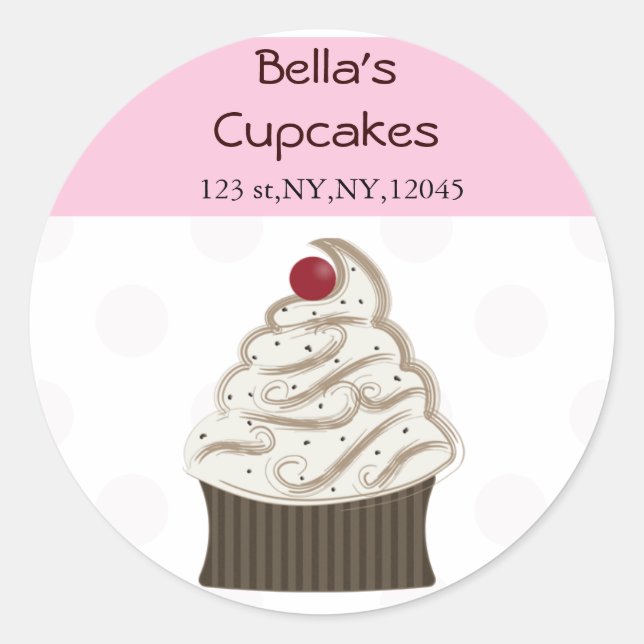 Rücksendeadresse Runder Aufkleber (Vorderseite)