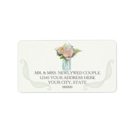 Rücksendeadresse Rustikales Vintages Spitzenholz Adressaufkleber