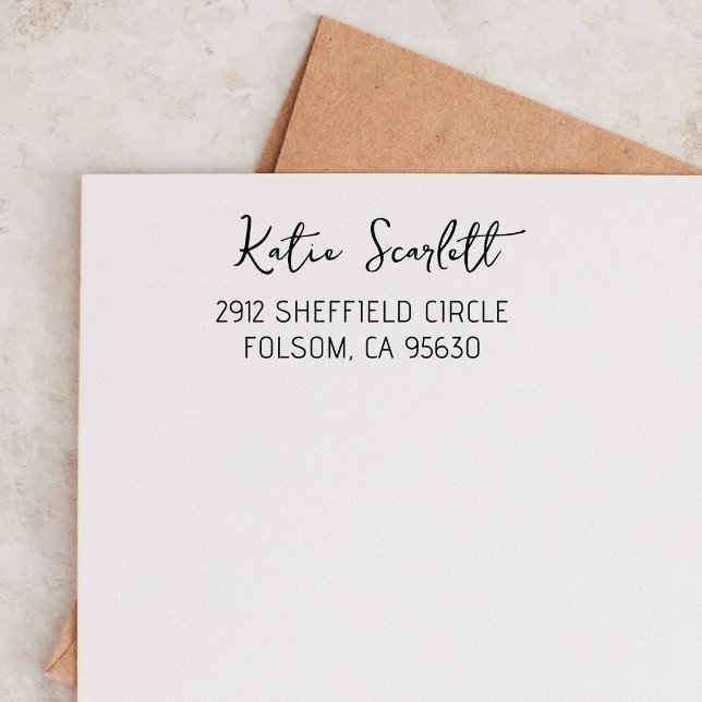 Rücksendeadresse Save the Date Hochzeit Personalis Permastempel (Von Creator hochgeladen)