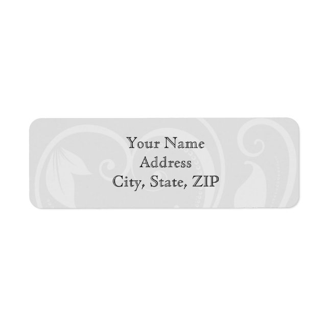 Rücksendeadresse Schwarz-Weiß Pinstripe (Vorne)