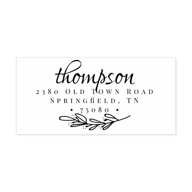 Rücksendeadresse selbstgefällige Briefmarke Bäume  Permastempel (Design)