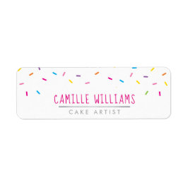 RÜCKSENDEADRESSE streut farbenfrohe moderne Party 