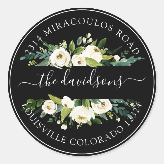 Rücksendeadresse Umschlag Aufkleber (Vorderseite)