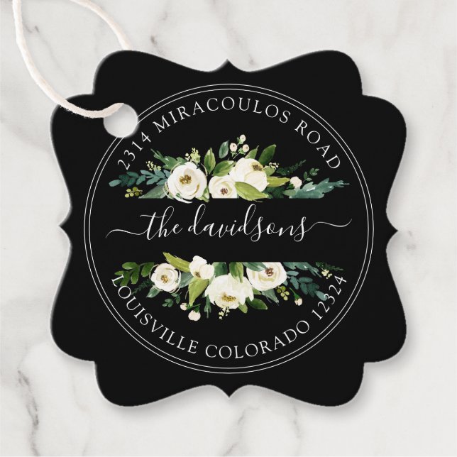 Rücksendeadresse Umschlag Aufkleber Geschenkanhänger (Vorderseite)