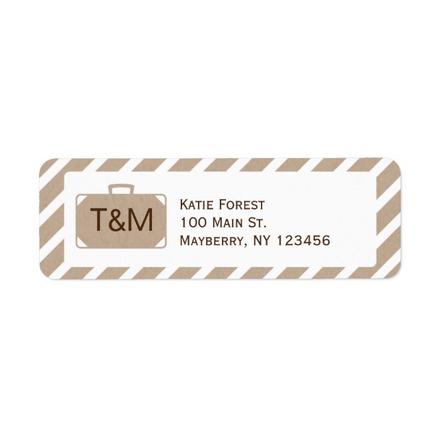 Rücksendeadresse Vintage Bestimmung in Kraft (Vorne)