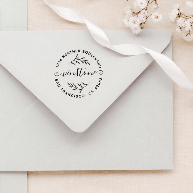 Rücksendeadresse von benutzerdefinierten botanisch permastempel (Von Creator hochgeladen)