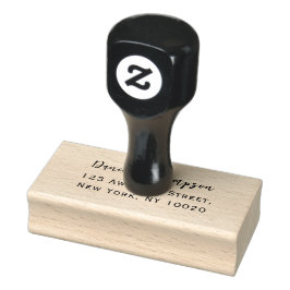 Rücksendeadresse von coolen Minimalistischen Signa Gummistempel
