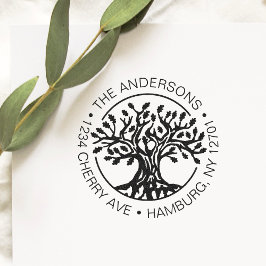 Rücksendeadresse von Eichenbaum Permastempel