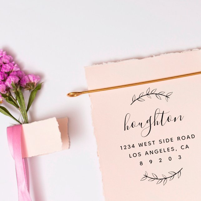 Rücksendeadresse von handgezeichnet Skriptfamilie Permastempel (Von Creator hochgeladen)