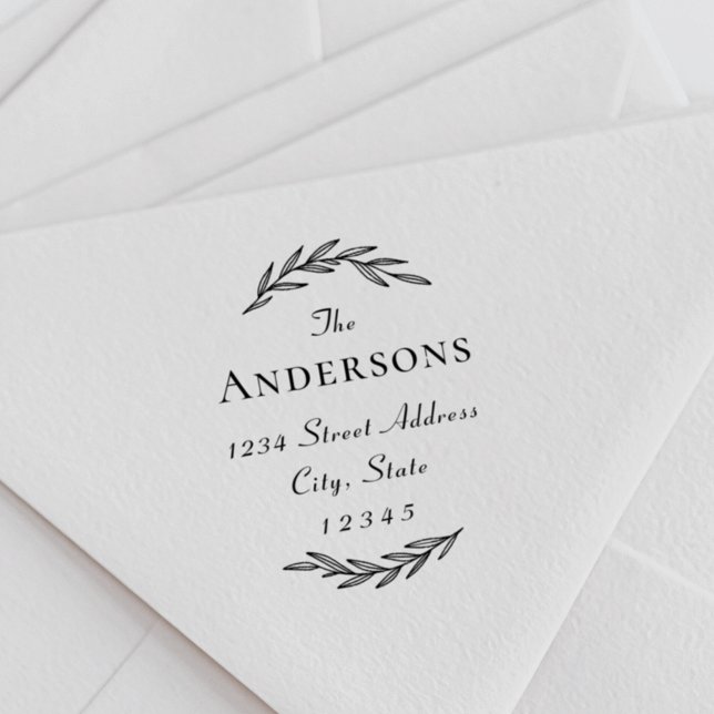 Rücksendeadresse von Laurel Branch Familienname Permastempel (Von Creator hochgeladen)