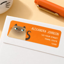 Rücksendeadresse von Siam Cat Orange