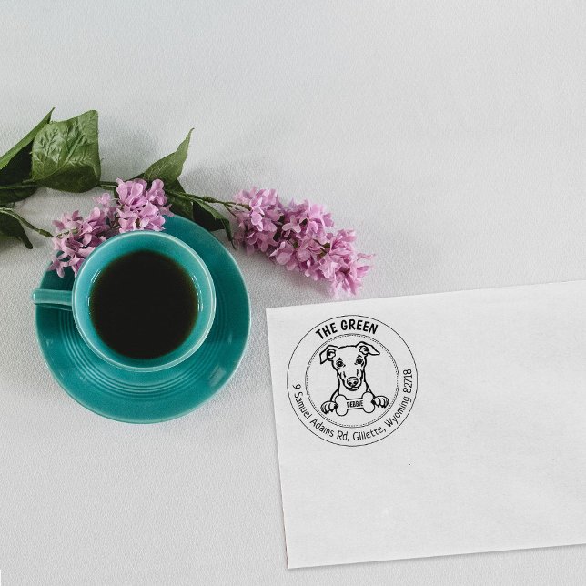 Rücksendeadresse Whippet Gummistempel (Von Creator hochgeladen)