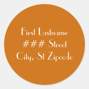 Rücksendeadresseaufkleber - personifizieren Sie Runder Aufkleber