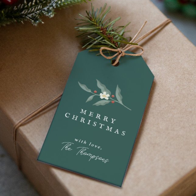 Rücksendeadressen-Aufkleber der Blumengarten Geschenkanhänger (Hand Drawn Floral Garland Return Address Labels)