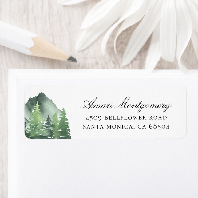 Rücksendeadressen-Aufkleber der Waldberge (Insitu)