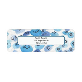 Rücksendeadressen-Aufkleber der Wasserfarbe