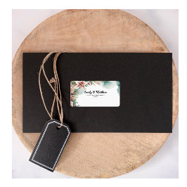 Rücksendeadressen-Aufkleber des Blumenbilders Adressaufkleber