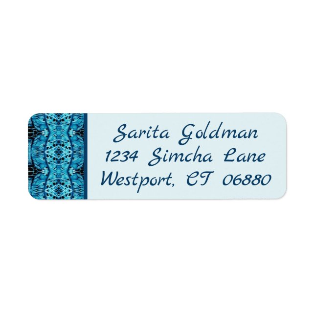 Rücksendeadressen-Aufkleber des östlichen Kaleidos (Vorne)