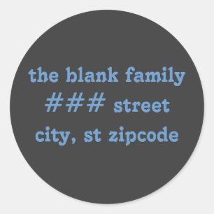 Rücksendeadressen-Aufkleber - Personalisierung Runder Aufkleber