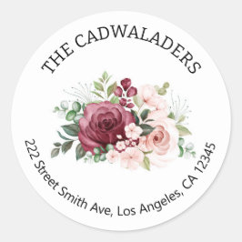 Rücksendeadressen-Aufkleber Runder Aufkleber