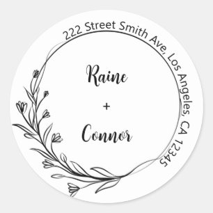 Rücksendeadressen-Aufkleber Runder Aufkleber