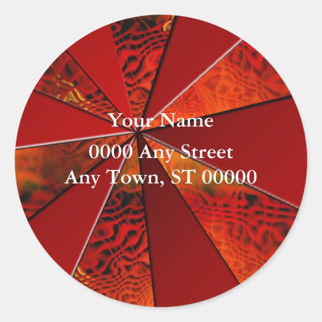 Rücksendeadressen-Aufkleber Runder Aufkleber (Vorderseite)