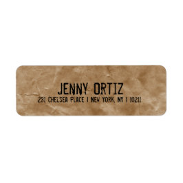 Rücksendeadressen-Aufkleber von bedrückten Kraft-P