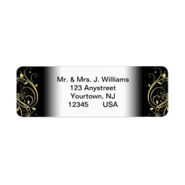 Rücksendeadressen-Aufkleber zum 50. Hochzeitstag