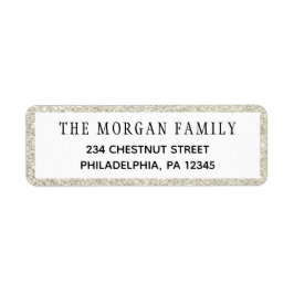 Rücksendeadressen-Aufkleber zum WeihnachtsGlitzer