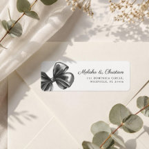 Rücksendeadressetikett Hochzeit.