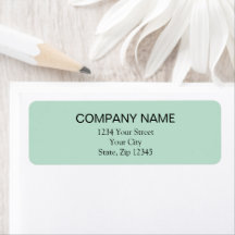 Rücksendeadressetikett | Meerwassergrün 