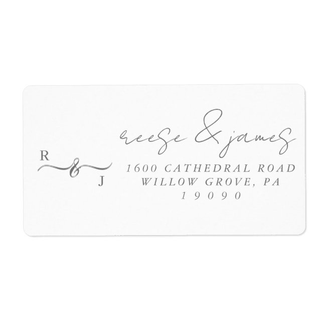 Rücksendeaufkleber für das Etikett. (Vorne)