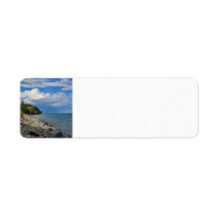 Rücksendeaufkleber für den Lake Michigan