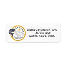 Rücksendeetikett, Alaska Constitution Party