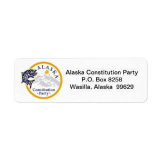 Rücksendeetikett, Alaska Constitution Party