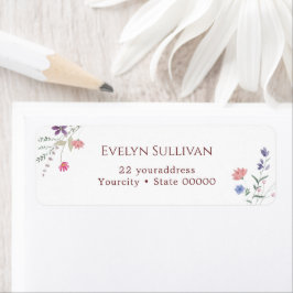 Rücksendekennzeichen für neue Wildblumen