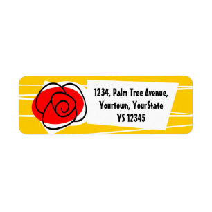 Rücksendekennzeichen für spanische Rose