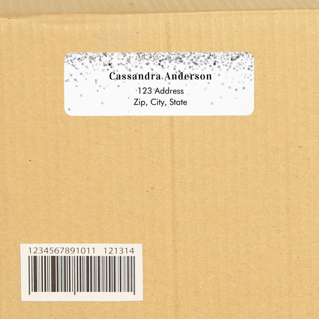 Rücksendekennzeichen für Weißsilber-Glitzer (Von Creator hochgeladen)