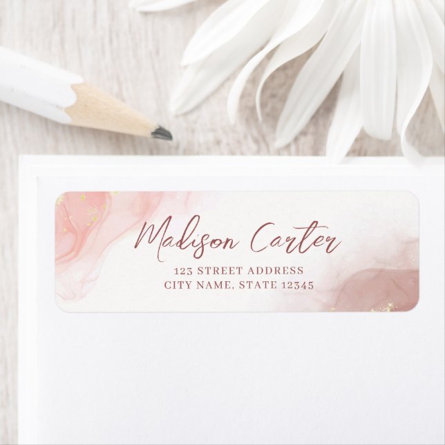 Rücksendesiegel für abstrakte Alkoholtupfer (Insitu)