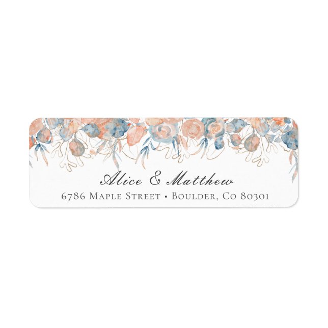 Rücksendesiegel für Korallenblauen Küstenblättern (Vorne)