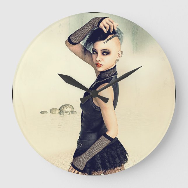 rücksichtslos große wanduhr (Vorderseite)