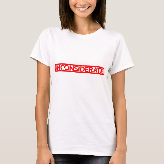 rücksichtslose Briefmarke T-Shirt (Vorderseite)
