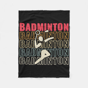 Rückspiel-Shuttle Sport Badminton Retro für Männer Fleecedecke
