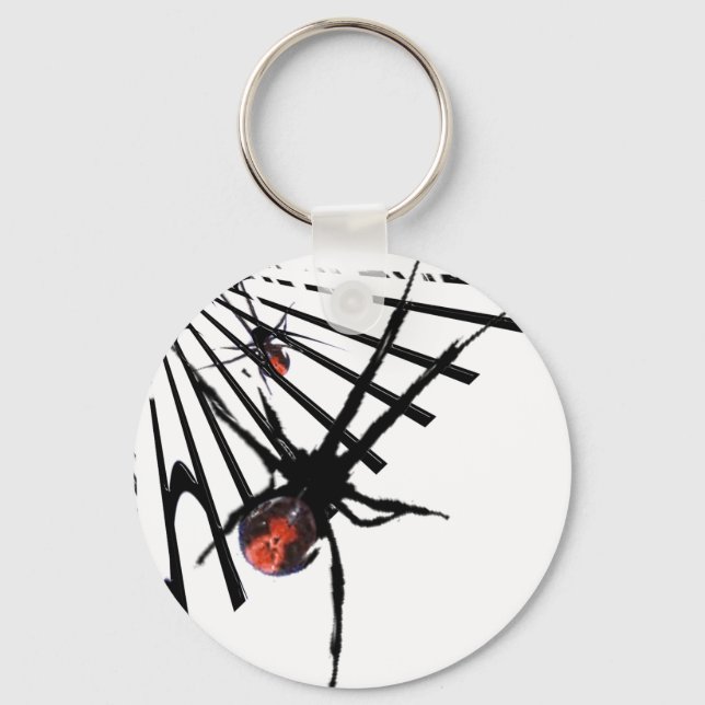 Rückspinne Schlüsselanhänger (Vorderseite)