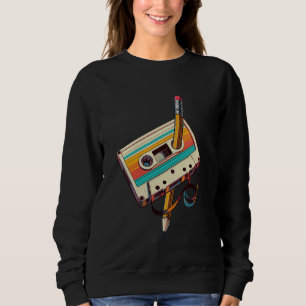 Rückspulen der alten Schulmusik Sweatshirt